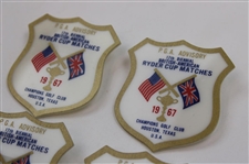 Six (6) 1967 Ryder Cup at Champions Golf Club PGA Advisory Badges