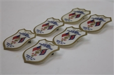 Six (6) 1967 Ryder Cup at Champions Golf Club PGA Advisory Badges
