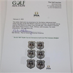 Six (6) 1967 Ryder Cup at Champions Golf Club PGA Advisory Badges