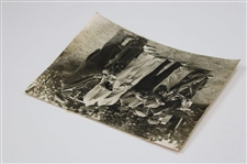 Horton Smith, Paul Runyan & Ed Dudley at 1933 Ryder Cup at Southport Wire Photo