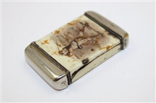 British Saw Fire Insurance Company Lighter With Golfer