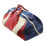 1973 Ryder Cup Team USA Issued Red, White & Blue Leather Duffel Bag