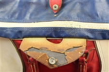 1973 Ryder Cup Team USA Issued Red, White & Blue Leather Duffel Bag