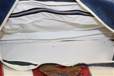 1973 Ryder Cup Team USA Issued Red, White & Blue Leather Duffel Bag
