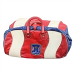 1973 Ryder Cup Team USA Issued Red, White & Blue Leather Duffel Bag