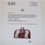 1973 Ryder Cup Team USA Issued Red, White & Blue Leather Duffel Bag