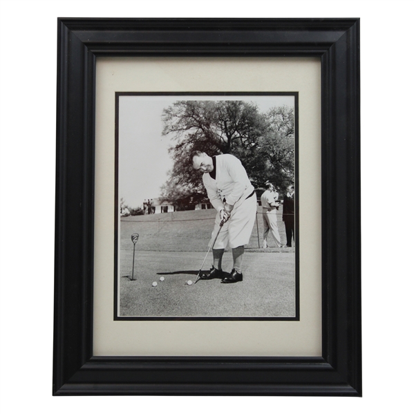 Gene Sarazen Putting at Augusta National in Masters Preparation Photo - Framed