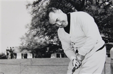 Gene Sarazen Putting at Augusta National in Masters Preparation Photo - Framed