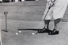 Gene Sarazen Putting at Augusta National in Masters Preparation Photo - Framed