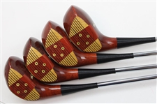 1-2-3-4 Woods Set Macgregor Tourney Oil Hardened 693