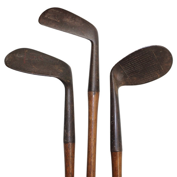 Cann 7 Taylor JH Taylor Niblick w/Dick Stark & Spalding Kro-Flite Irons