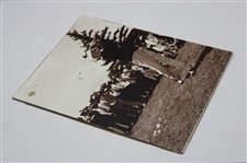 1942 Byron Nelson Driving at Augusta National Frank Christian Photo On Board