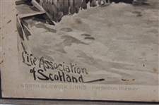 Life Association of Scotland North Berwick Links Perfection Bunker Michael Brown Print On Board