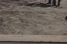 Life Association of Scotland North Berwick Links Perfection Bunker Michael Brown Print On Board