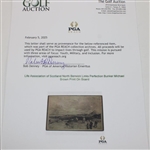 Life Association of Scotland North Berwick Links Perfection Bunker Michael Brown Print On Board