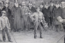 Life Association of Scotland March 26th 1898 Match at Duddingston Michael Brown Print On Board