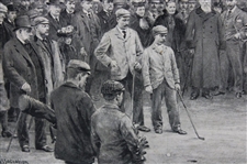 Life Association of Scotland March 26th 1898 Match at Duddingston Michael Brown Print On Board