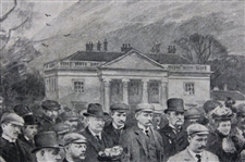 Life Association of Scotland March 26th 1898 Match at Duddingston Michael Brown Print On Board