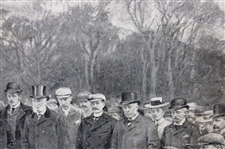 Life Association of Scotland March 26th 1898 Match at Duddingston Michael Brown Print On Board