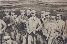 Life Association of Scotland June 8th 1903 Prestwick International Foursome Michael Brown Print On Board