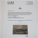 Life Association of Scotland Hoylake Punch Bowl Hole Michael Brown Print On Board