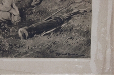 Life Association of Scotland Surviving Open Champions As of 1905 Michael Brown Print On Board