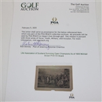 Life Association of Scotland Surviving Open Champions As of 1905 Michael Brown Print On Board