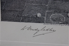 1915 W. Dendy Sadler & James Dobie Practicing Inside Print - Framed