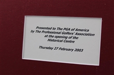 James Braid, Harry Vardon & John Henry Taylor Presentation Piece Presented To PGA Of America