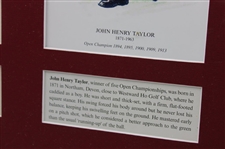 James Braid, Harry Vardon & John Henry Taylor Presentation Piece Presented To PGA Of America