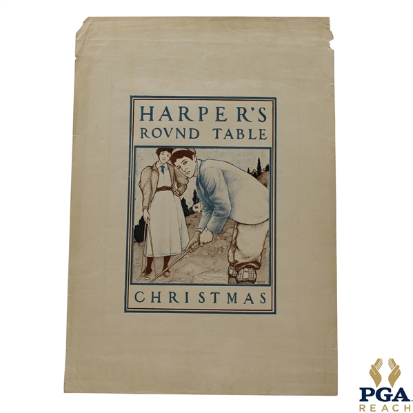 1890s Harpers Round Table - Christmas Cover by Maxfield Parrish