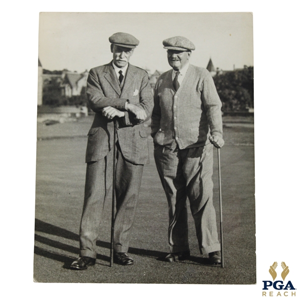 Willie Auchterlonie & Sandy Herd C.M. Cowie St Andrews Photo On Board
