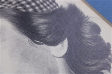 Babe Zaharias J. McQueen Original Sketch Portrait On Board