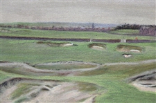 Artist Cecil Aldin Ltd Ed North Berwick Golf Course Original Color Lithograph