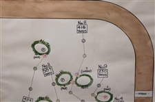 1939 Indiana State High School Golf Championship at Indianapolis Speedway Course Champ Round Map