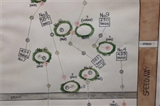 1939 Indiana State High School Golf Championship at Indianapolis Speedway Course Champ Round Map