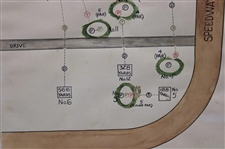 1939 Indiana State High School Golf Championship at Indianapolis Speedway Course Champ Round Map