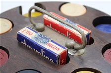 200 Clay Poker Chip In Turntable Holder