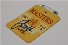 Sandy Lyle Signed 1988 Masters Tournament SERIES Badge #A8548 JSA ALOA