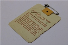 Sandy Lyle Signed 1988 Masters Tournament SERIES Badge #A8548 JSA ALOA