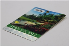 Bubba Watson Signed 2012 Masters Tournament SERIES Badge #Q06704 JSA ALOA