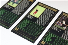 Jose Maria Olazabal, Sandy Lyle & Ian Woosnam Signed Masters GSV Golf Cards JSA ALOA