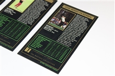 Jose Maria Olazabal, Sandy Lyle & Ian Woosnam Signed Masters GSV Golf Cards JSA ALOA
