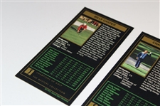 Billy Casper, Craig Stadler & Larry Mize Signed Masters GSV Golf Cards JSA ALOA