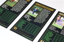 Billy Casper, Craig Stadler & Larry Mize Signed Masters GSV Golf Cards JSA ALOA