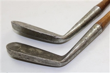 Wood Shafted 5 Mashie & 7 Mashie Niblic Irons 'Bobbys Own'