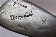 Wood Shafted 5 Mashie & 7 Mashie Niblic Irons 'Bobbys Own'