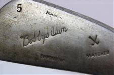 Wood Shafted 5 Mashie & 7 Mashie Niblic Irons 'Bobbys Own'