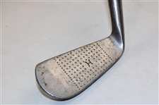 Wood Shafted Walter Hagen Stainless Steel #2 Mid Iron