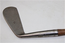 Wood Shafted Walter Hagen Stainless Steel #2 Mid Iron